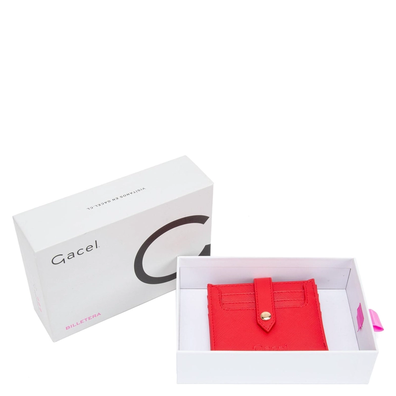 BILLETERA MUJER GACEL ROJO PEQUEÑA - 4