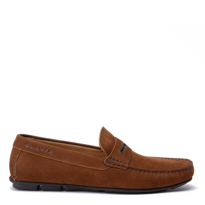 MOCASIN DE CUERO HOMBRE GUANTE WHISKY ANCONA 0035839 - 1