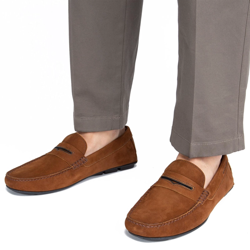 MOCASIN DE CUERO HOMBRE GUANTE WHISKY ANCONA 0035839 - 2