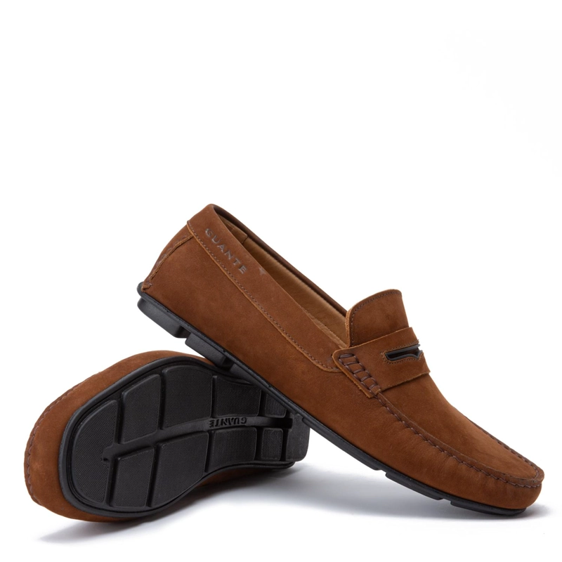 MOCASIN DE CUERO HOMBRE GUANTE WHISKY ANCONA 0035839 - 4