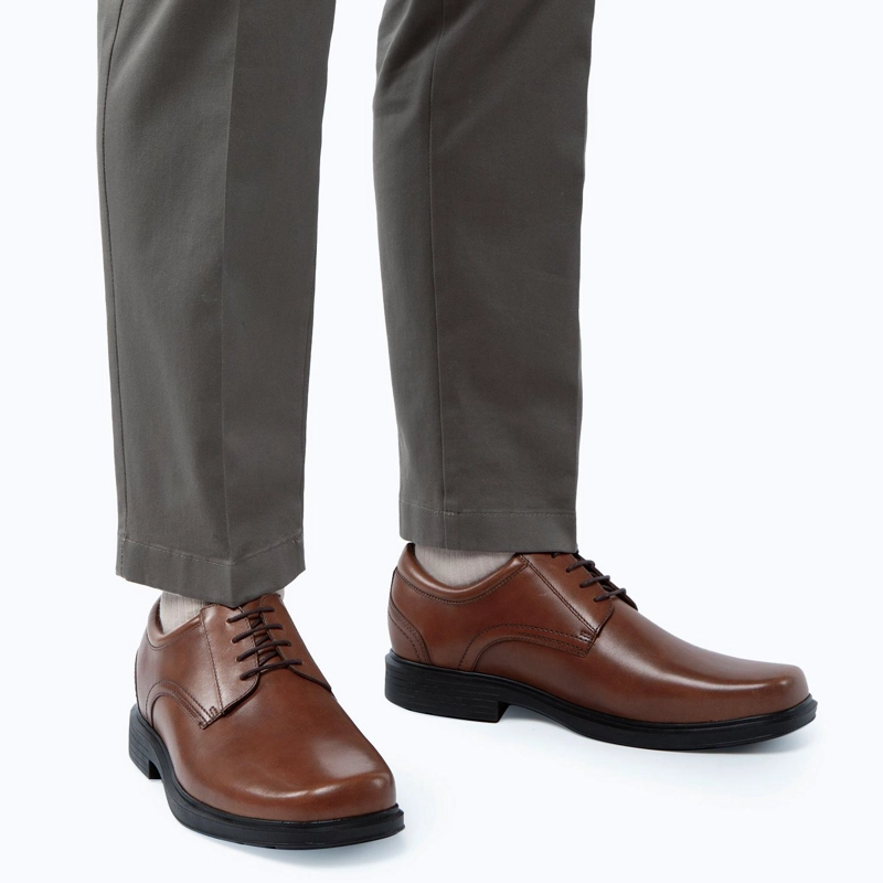 ZAPATO DE CUERO HOMBRE GUANTE DARK CAMEL CARDIFF 0035873 - 2