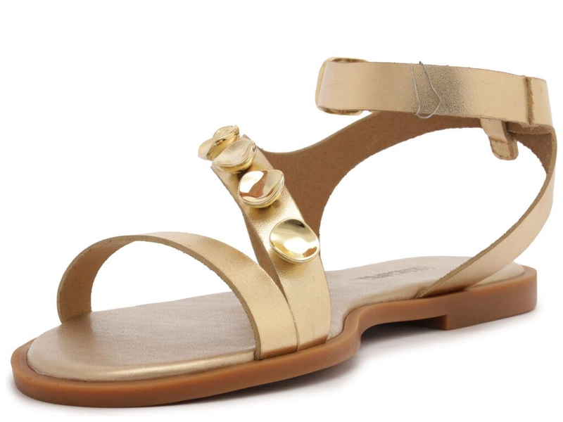 SANDALIA DE CUERO MUJER ANACAPRI DORADO NEW H C3034900500001 - 4