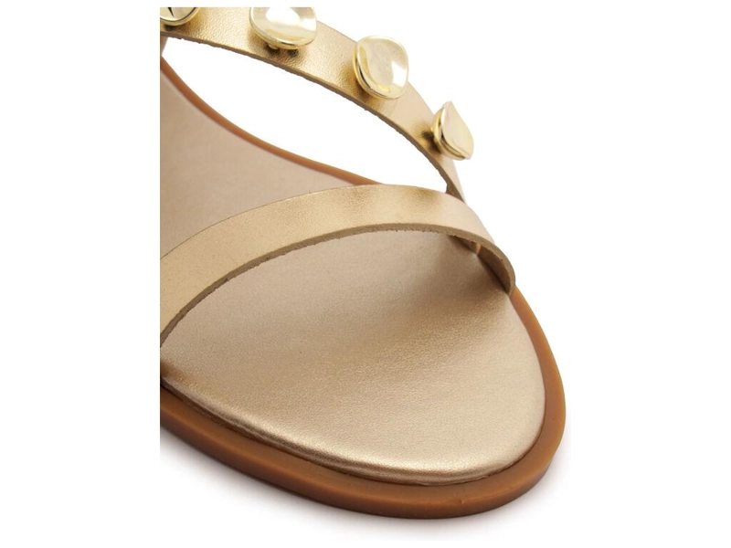 SANDALIA DE CUERO MUJER ANACAPRI DORADO NEW H C3034900500001 - 5