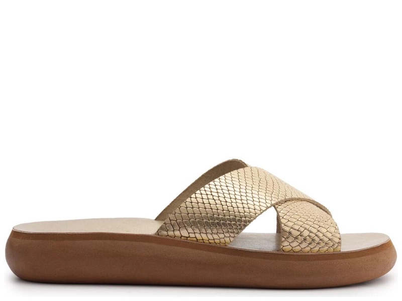 SANDALIA DE CUERO MUJER ANACAPRI DORADO BIANCA C3040400090041 - 1