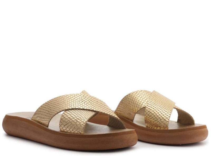 SANDALIA DE CUERO MUJER ANACAPRI DORADO BIANCA C3040400090041 - 2