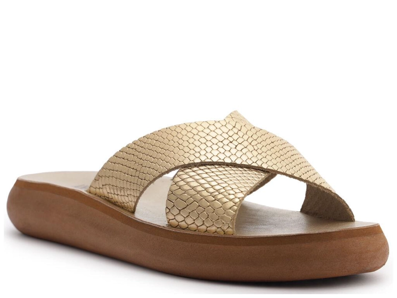SANDALIA DE CUERO MUJER ANACAPRI DORADO BIANCA C3040400090041 - 3