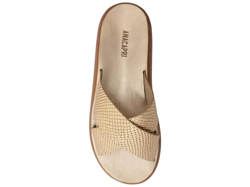 SANDALIA DE CUERO MUJER ANACAPRI DORADO BIANCA C3040400090041 - 5