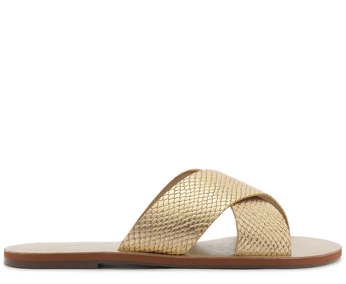 SANDALIA DE CUERO MUJER ANACAPRI DORADO ALBA C3001400040262 - 1