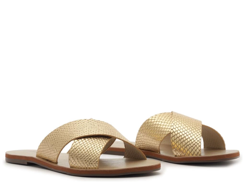 SANDALIA DE CUERO MUJER ANACAPRI DORADO ALBA C3001400040262 - 2
