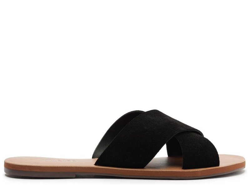 SANDALIA DE CUERO MUJER ANACAPRI NEGRO ALBA C3001404490005 - 1
