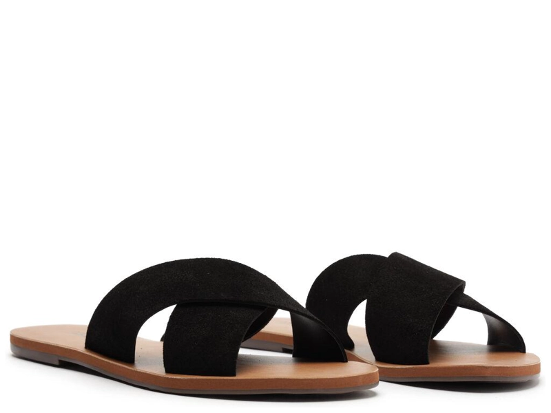 SANDALIA DE CUERO MUJER ANACAPRI NEGRO ALBA C3001404490005 - 2