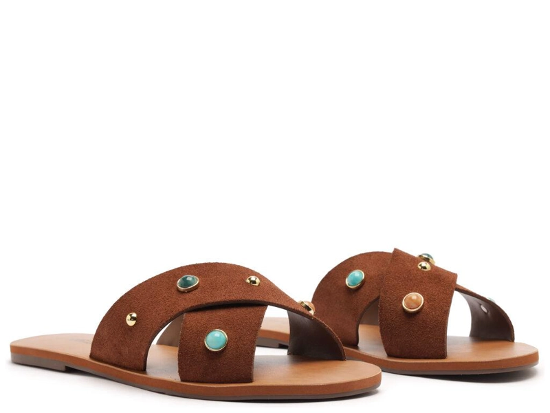 SANDALIA DE CUERO MUJER ANACAPRI CHOCOLATE ALBA C3001404460001 - 2