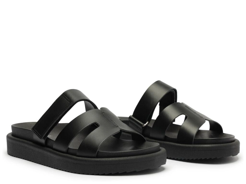 SANDALIA DE CUERO MUJER ANACAPRI NEGRO MAY C3038000660012 - 2