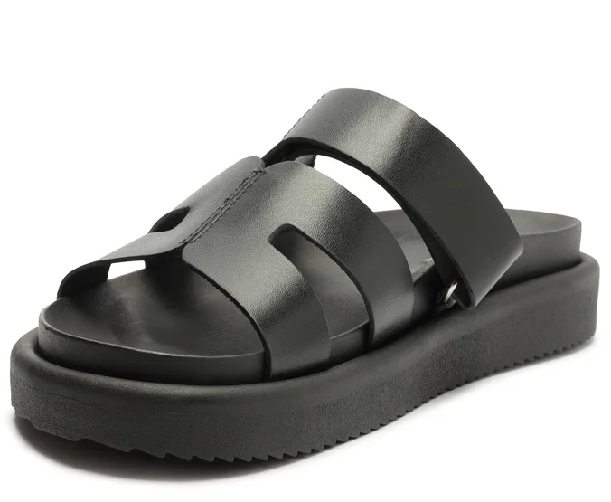 SANDALIA DE CUERO MUJER ANACAPRI NEGRO MAY C3038000660012 - 4