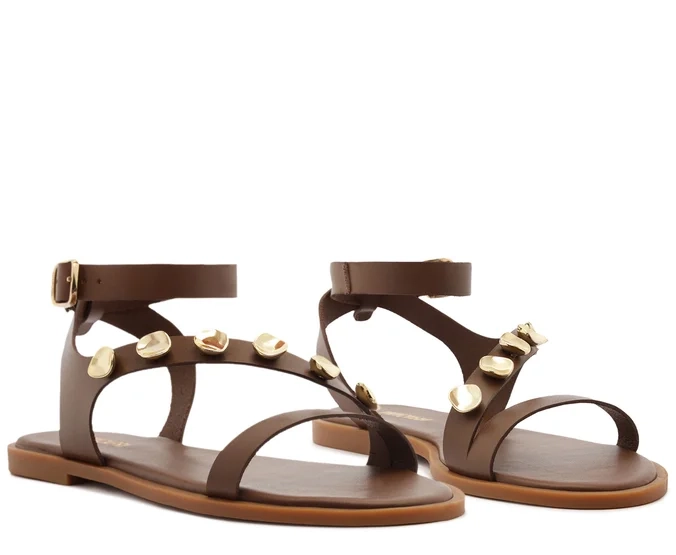 SANDALIA DE CUERO MUJER ANACAPRI CHOCOLATE NEW H C3034900500002 - 2