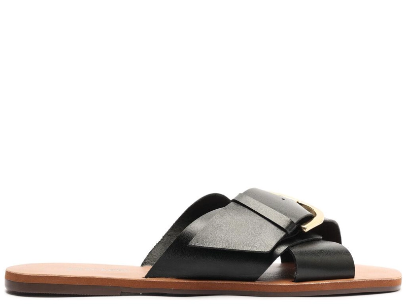 SANDALIA DE CUERO MUJER ANACAPRI NEGRO LUPE C3061200280001 - 1