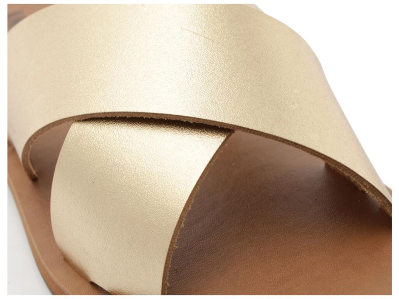 SANDALIA DE CUERO MUJER ANACAPRI DORADO ALBA C3001400040003 - 5