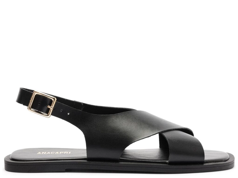 SANDALIA DE CUERO MUJER ANACAPRI NEGRO CARLA C3042400240001 - 1