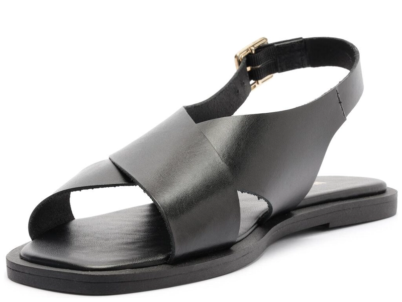 SANDALIA DE CUERO MUJER ANACAPRI NEGRO CARLA C3042400240001 - 4