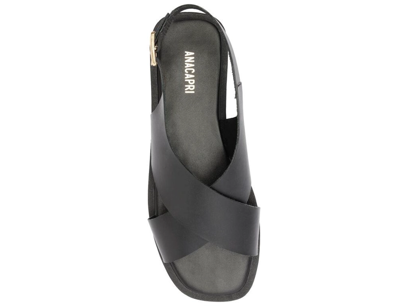 SANDALIA DE CUERO MUJER ANACAPRI NEGRO CARLA C3042400240001 - 5