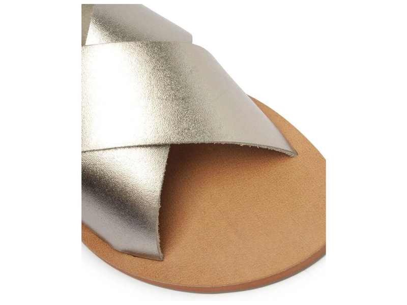 SANDALIA DE CUERO MUJER ANACAPRI PLATEADO ALBA C3001400040024 - 5