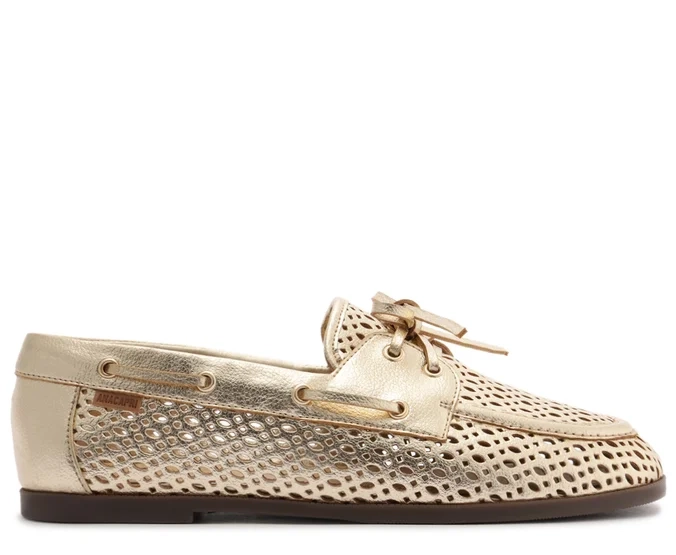 MOCASIN MUJER ANACAPRI DORADO BECKY - 1