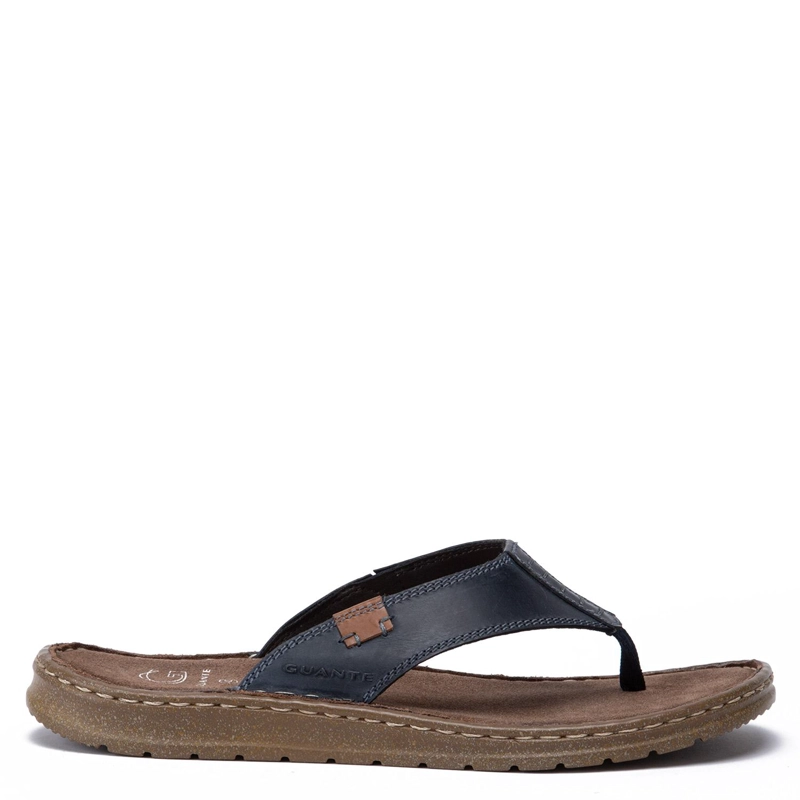 SANDALIA DE CUERO HOMBRE GUANTE MARINO JACONA 0035921 - 1
