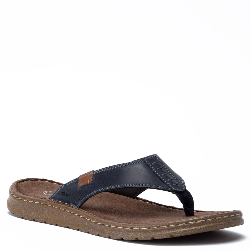 SANDALIA DE CUERO HOMBRE GUANTE MARINO JACONA 0035921 - 3
