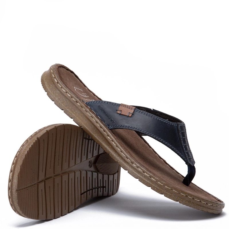 SANDALIA DE CUERO HOMBRE GUANTE MARINO JACONA 0035921 - 4