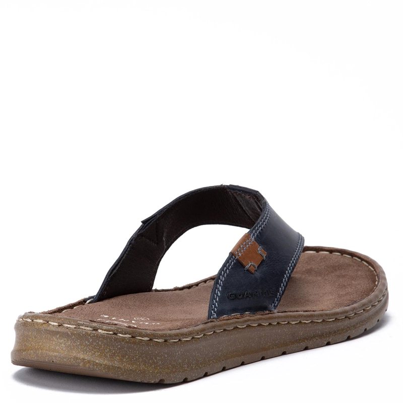 SANDALIA DE CUERO HOMBRE GUANTE MARINO JACONA 0035921 - 5