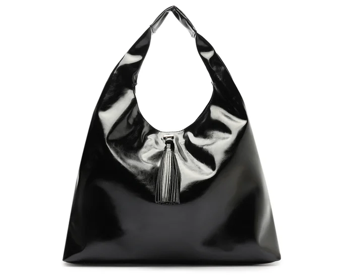 CARTERA MUJER ANACAPRI NEGRO OVAL GRANDE - 1