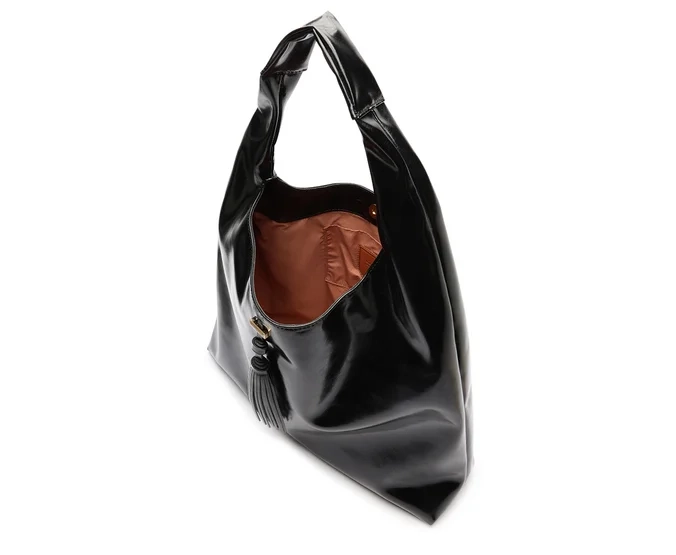 CARTERA MUJER ANACAPRI NEGRO OVAL GRANDE - 4
