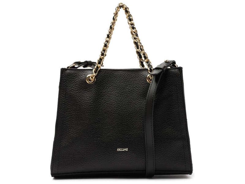 CARTERA MUJER ANACAPRI NEGRO DOS ASAS MEDIANA - 1