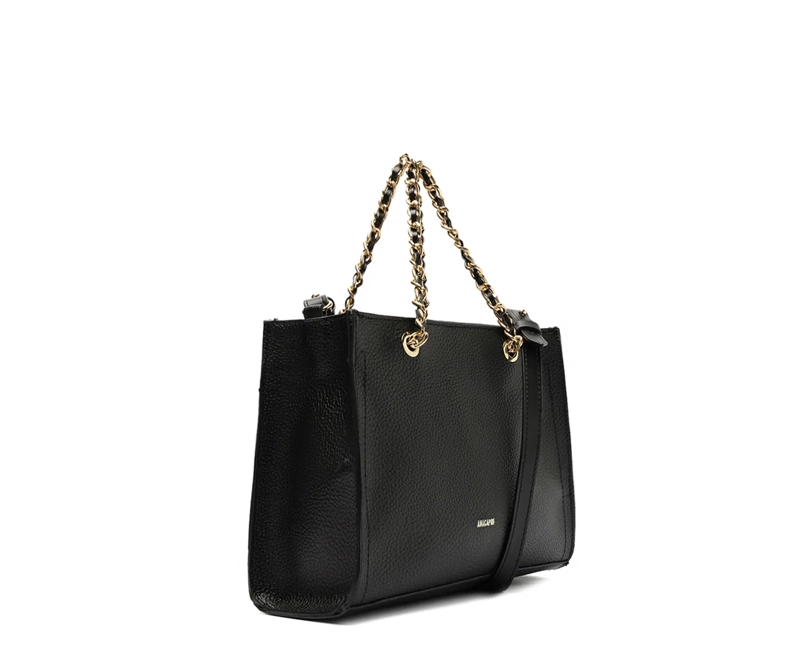 CARTERA MUJER ANACAPRI NEGRO DOS ASAS MEDIANA - 3