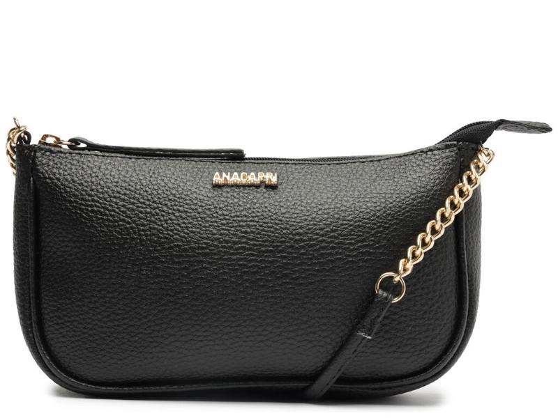 CARTERA MUJER ANACAPRI NEGRO BANDOLERA MEDIANA - 1