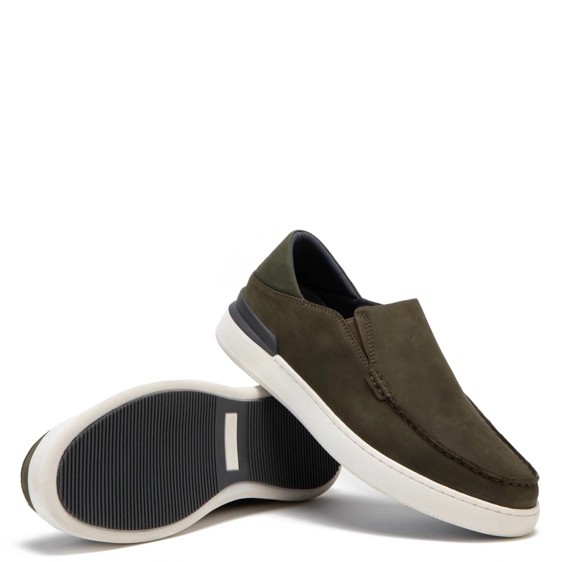 ZAPATILLA DE CUERO HOMBRE GUANTE VERDE BROOME - 4