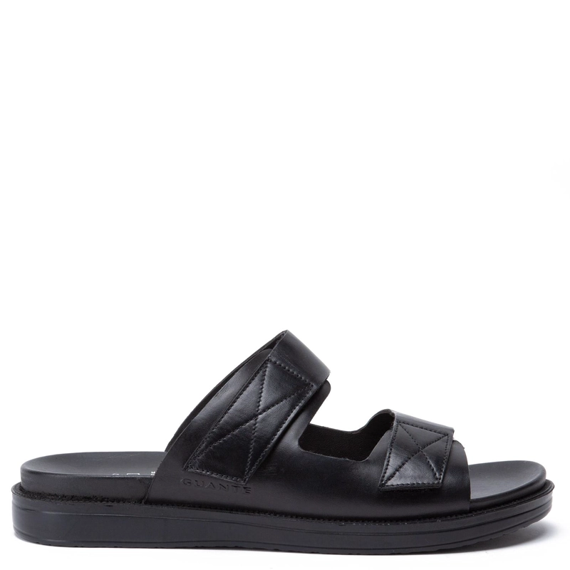 SANDALIA DE CUERO HOMBRE GUANTE NEGRO DEROKO 0035893 - 1