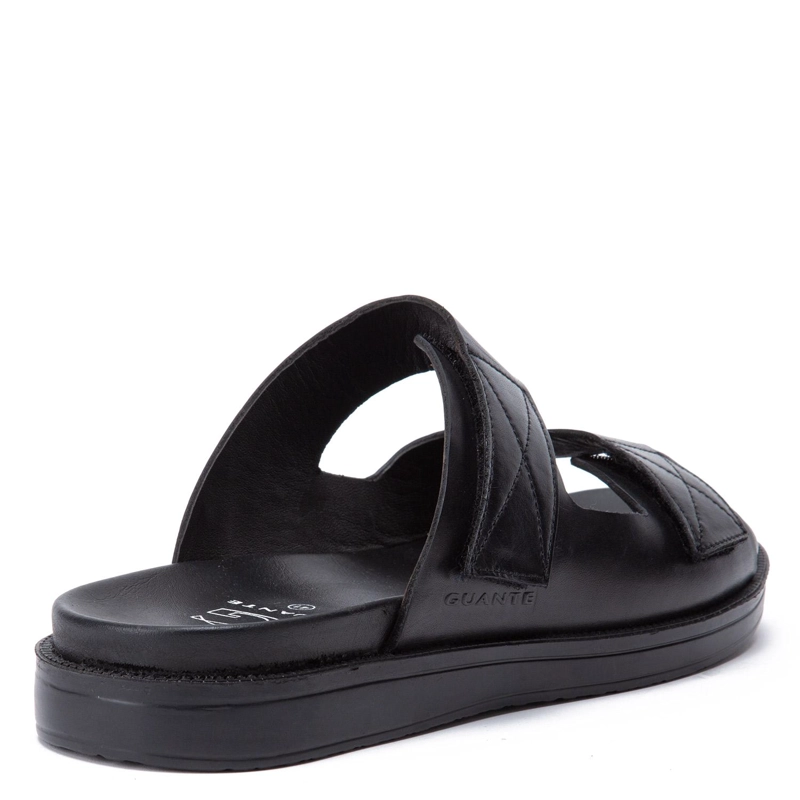 SANDALIA DE CUERO HOMBRE GUANTE NEGRO DEROKO 0035893 - 5