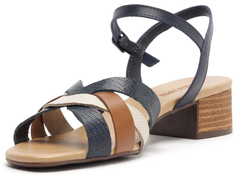 SANDALIA DE CUERO MUJER ANACAPRI AZUL LUNA C3048901210003 - 4