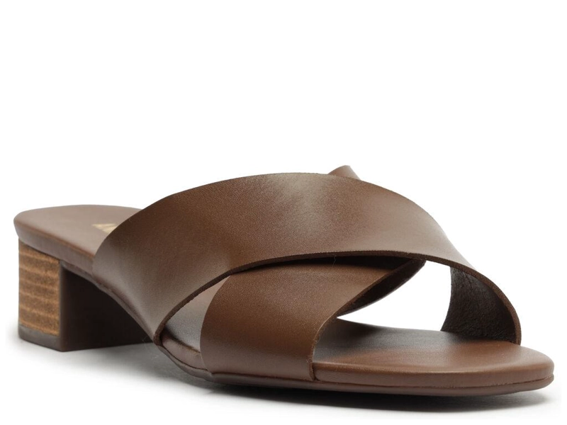 SANDALIA DE CUERO MUJER ANACAPRI CHOCOLATE LUNA - 3