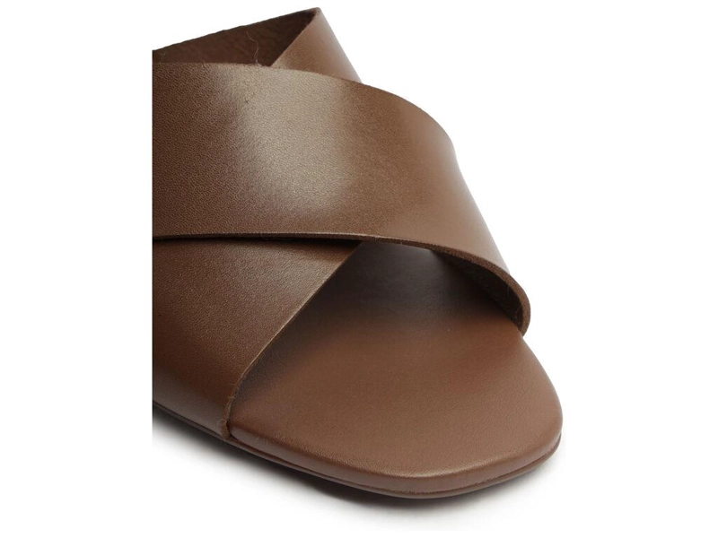 SANDALIA DE CUERO MUJER ANACAPRI CHOCOLATE LUNA - 5