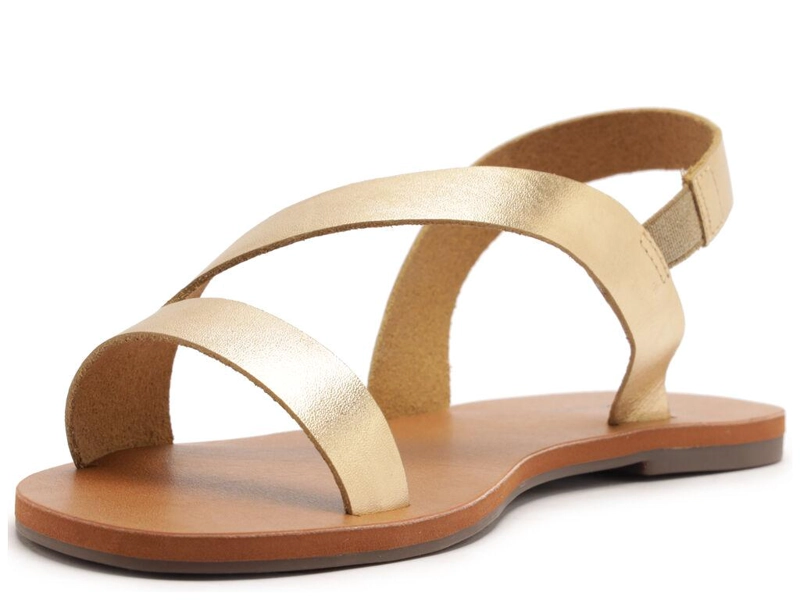SANDALIA DE CUERO MUJER ANACAPRI DORADO ALBA - 4