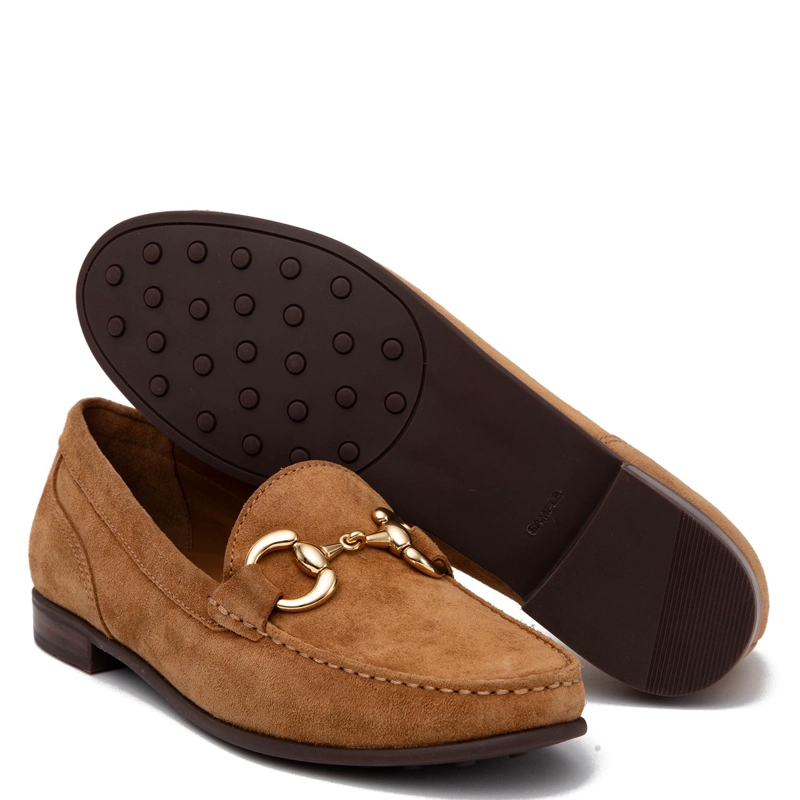 MOCASIN DE CUERO MUJER GACEL CAMEL SIRI 0661019 - 4