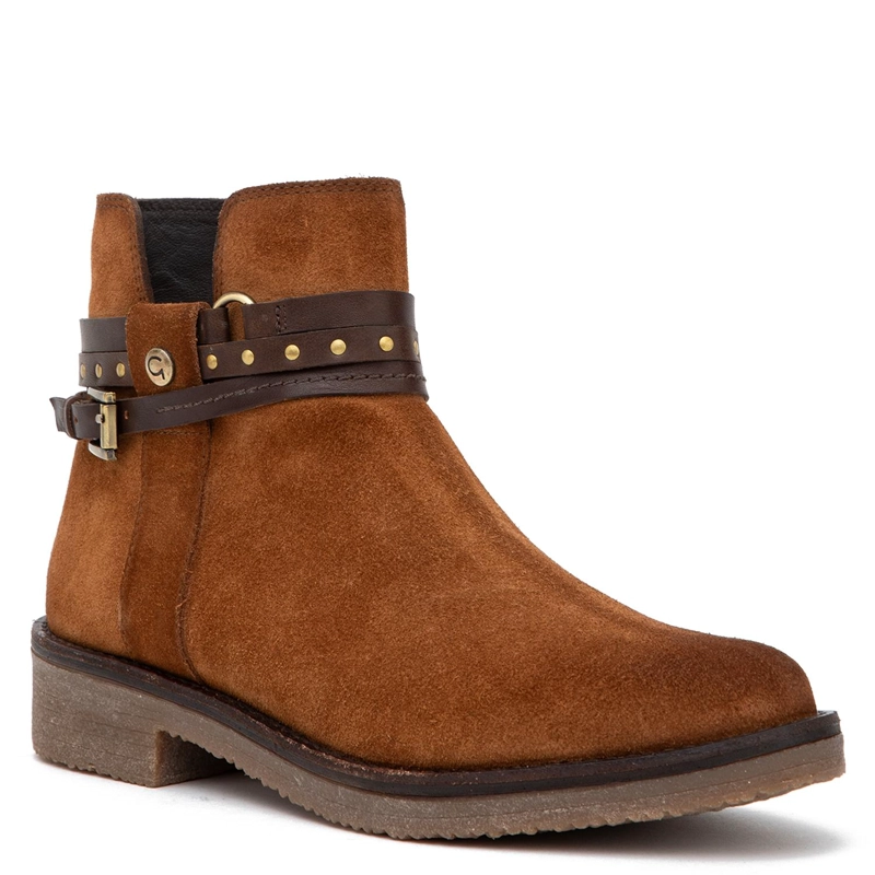 BOTIN DE CUERO MUJER GACEL TOSTADO NORA 0660943 - 3