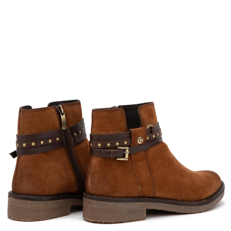 BOTIN DE CUERO MUJER GACEL TOSTADO NORA 0660943 - 5