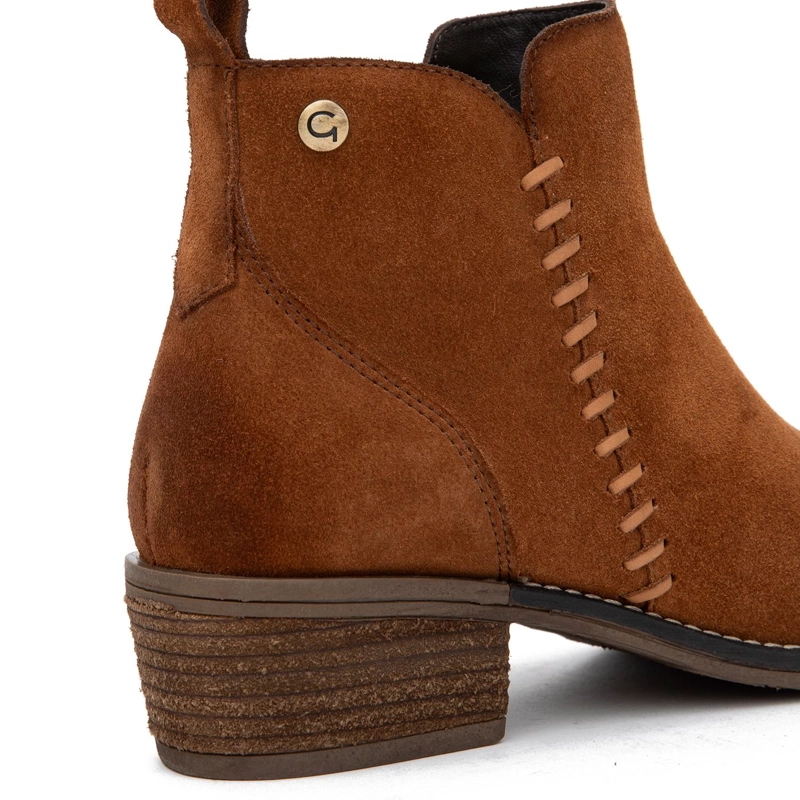BOTIN DE CUERO MUJER GACEL TOSTADO GINA 0660803 - 4