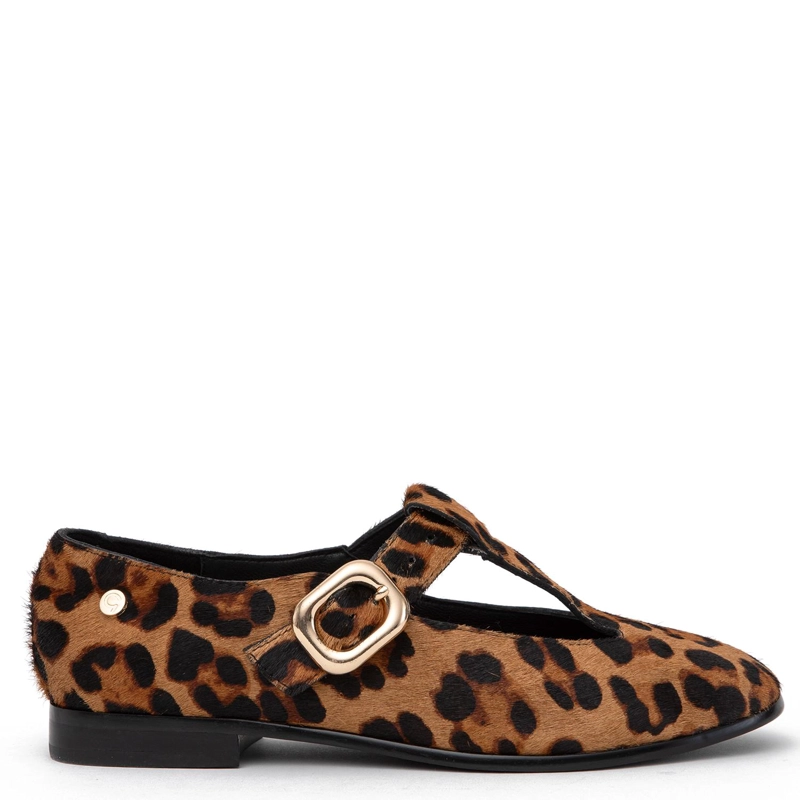 ZAPATO DE CUERO MUJER GACEL LEOPARDO BALI 0660709 - 1