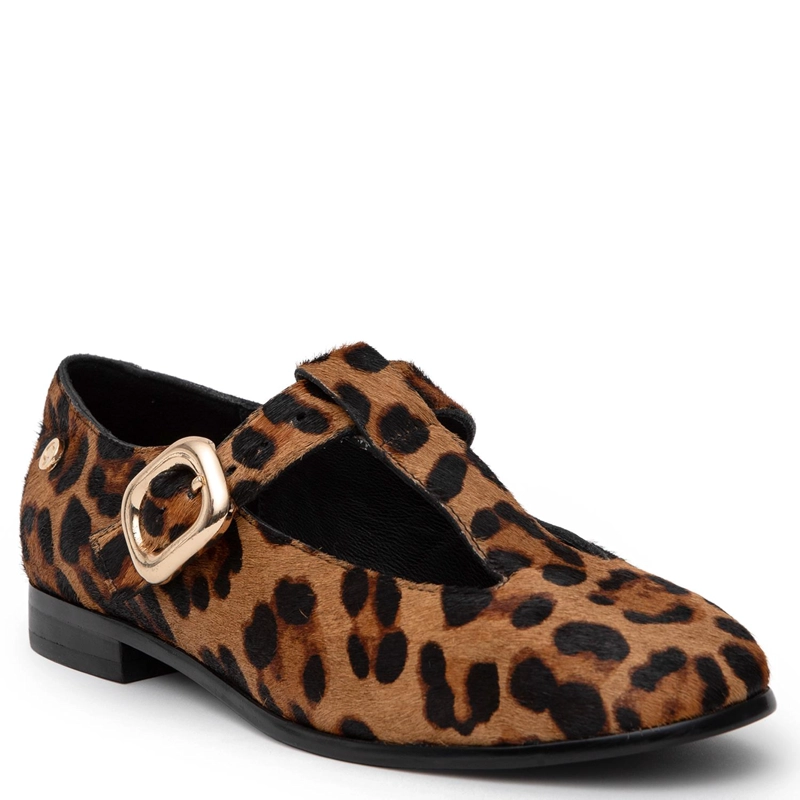 ZAPATO DE CUERO MUJER GACEL LEOPARDO BALI 0660709 - 3