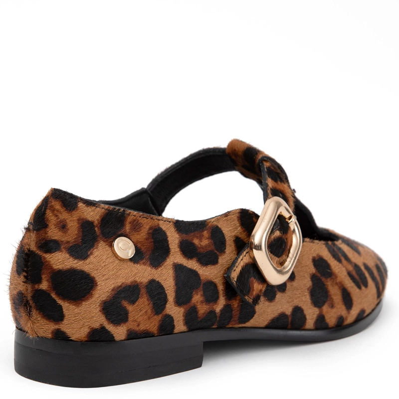 ZAPATO DE CUERO MUJER GACEL LEOPARDO BALI 0660709 - 5