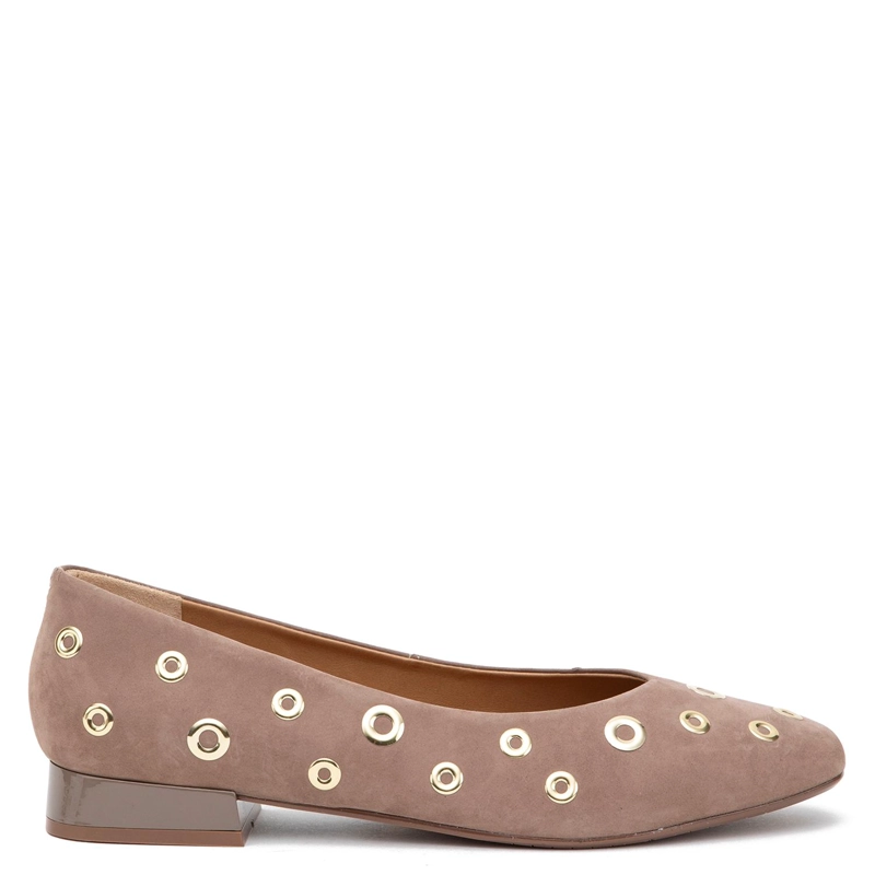 ZAPATO DE CUERO MUJER GACEL TAUPE LANA 0660871 - 1
